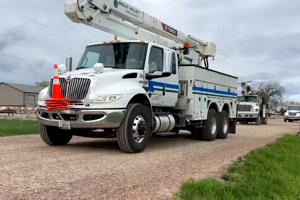 SVE trucks at Colman