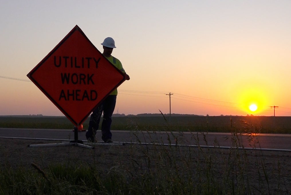 Utility work ahead