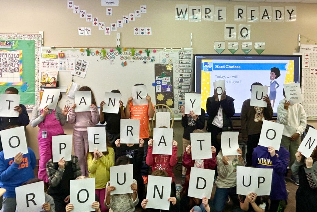 JA of South Dakota Rosa Parks classroom Thank you