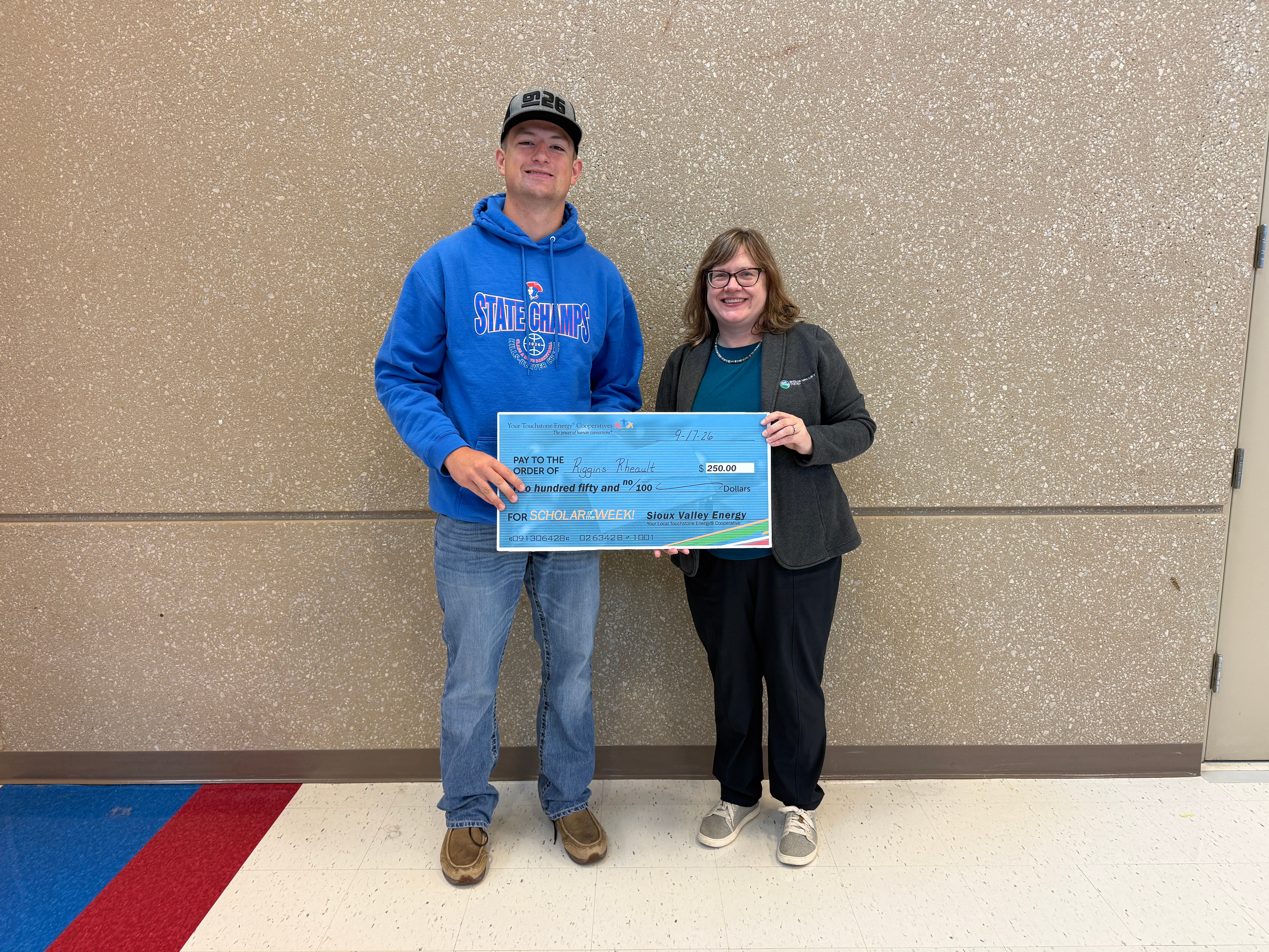 Riggins Rheault Hills-Beaver Creek Scholar of Week