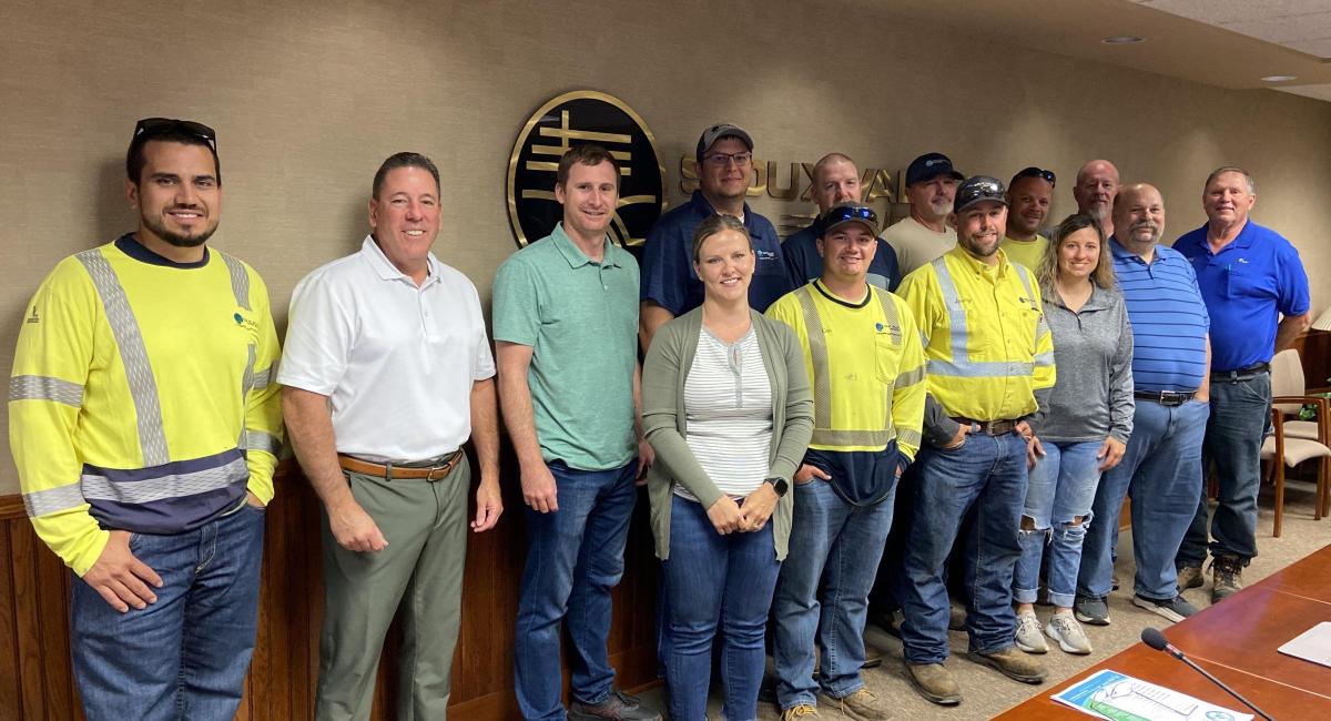 Members of the Safety Steering Committee pose for a photo.