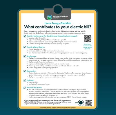 Home Energy Checklist